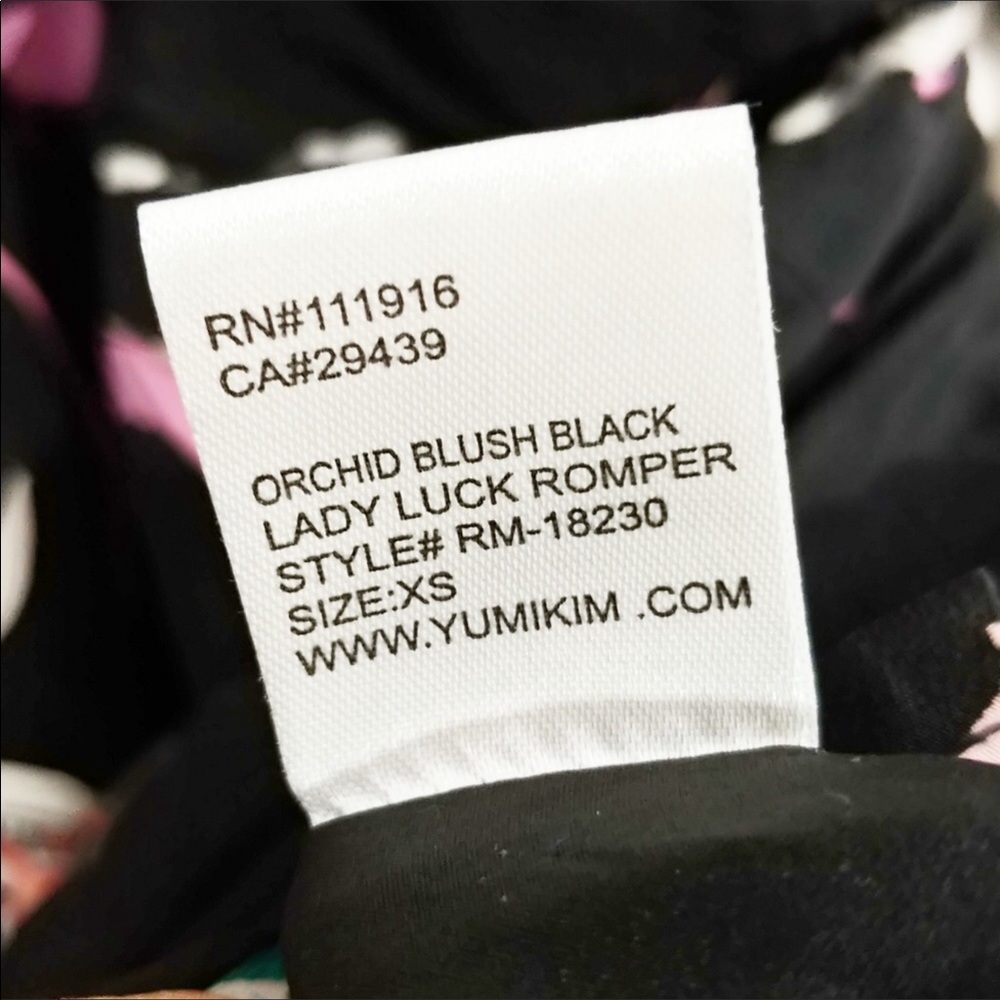 Yumi Kim Lady Luck romper with Orchid print DB5 - Picture 7 of 8